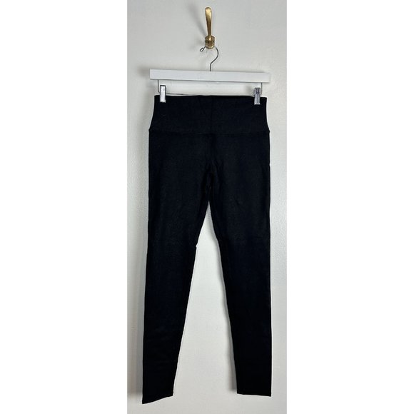 ALO YOGA High Waist AIrbrush Legging in Black Glossy Size Medium - Picture 2 of 7